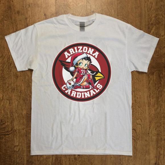 Gildan Other - Arizona Cardinals Betty Boop Christmas T-Shirt, Unisex White T-Shirt